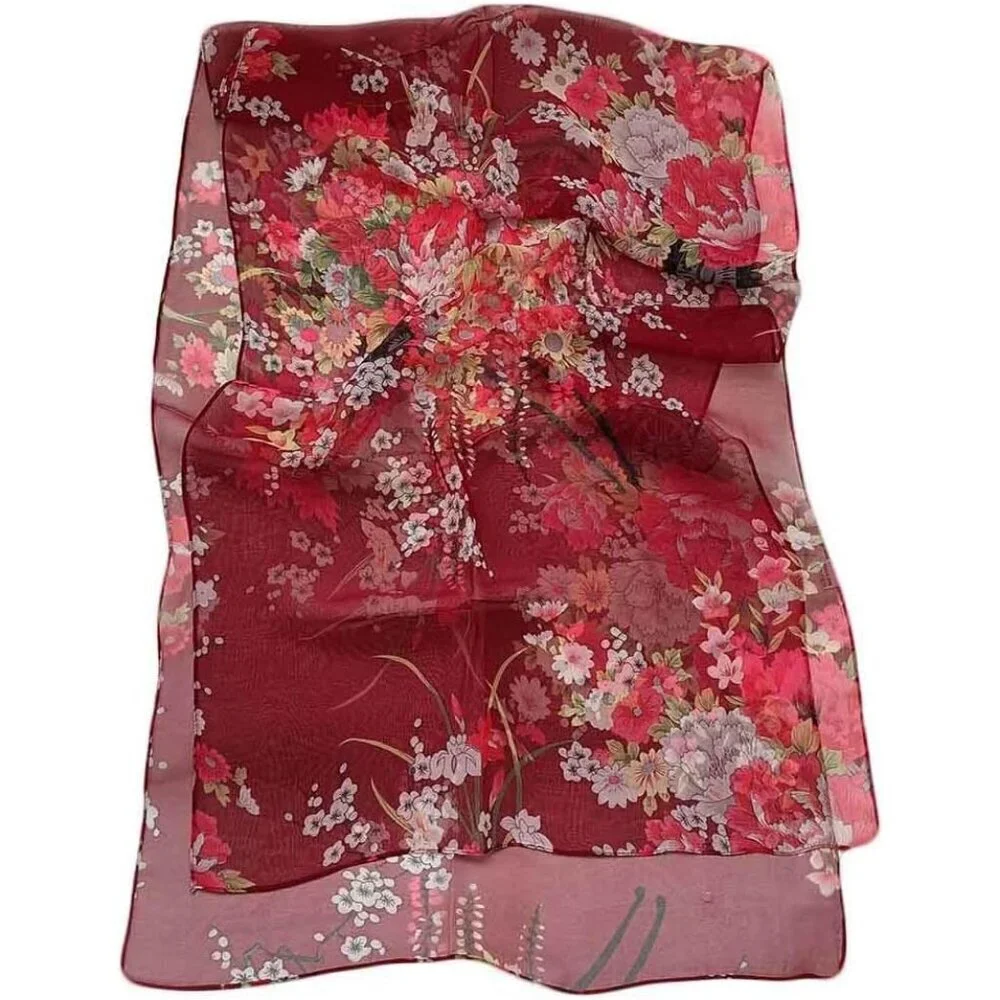 Women's Ao4 Lightweight Floral Print Scarves, Shawl Wraps & Fashion